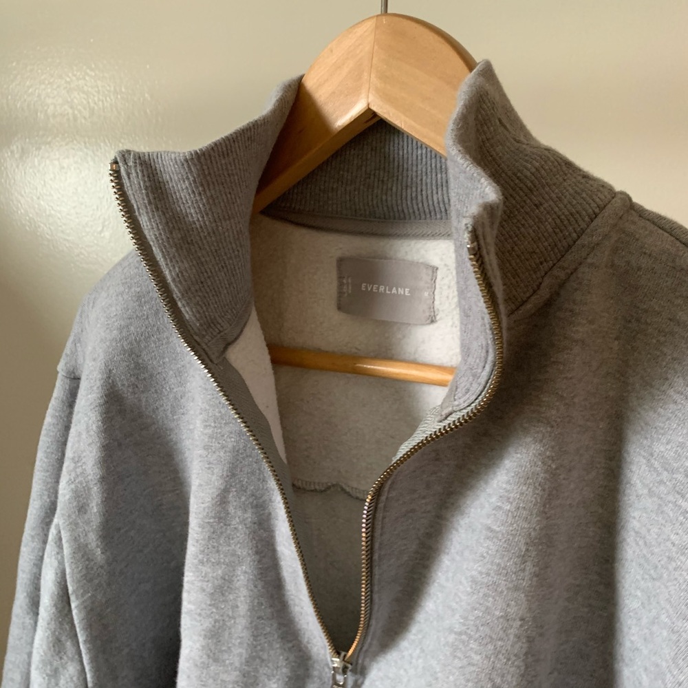 Everlane Oversized fleece half zip